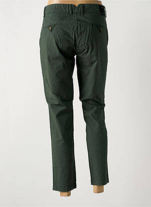 Pantalon 7/8 țesătură poplin mărime normală verde LA CIBLE ROUGE femeie