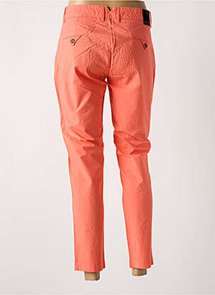 Pantalon 7/8 țesătură poplin mărime normală portocaliu LA CIBLE ROUGE femeie