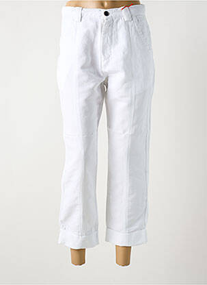 Pantalon 7/8 alb LA CIBLE ROUGE femeie