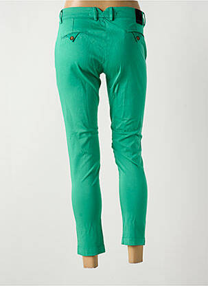 Pantalon 7/8 închidere cu fermoar sub clapetă cu nasturi verde LA CIBLE ROUGE femeie