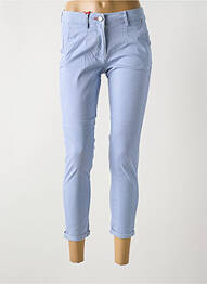 Pantalon 7/8 elasticitate mărime normală albastru LA CIBLE ROUGE femme