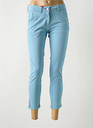 Pantalon 7/8 elasticitate mărime normală albastru deschis LA CIBLE ROUGE femeie
