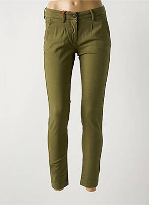 Pantalon chino verde LA CIBLE ROUGE femeie