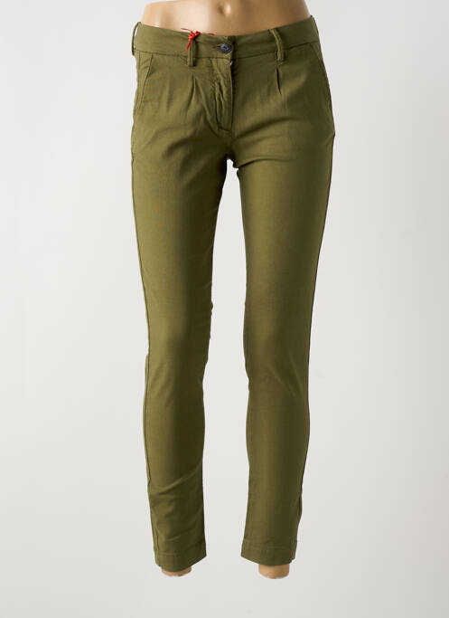 Pantalon chino verde LA CIBLE ROUGE femeie