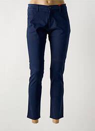 Pantalon slim buzunare albastru LA CIBLE ROUGE femme