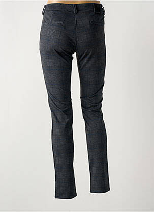 Pantalon chino țesătură poplin gri LA CIBLE ROUGE femeie