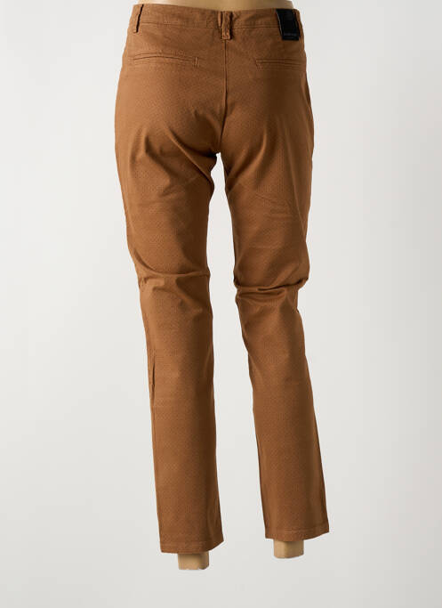 Pantalon chino maro LA CIBLE ROUGE femeie