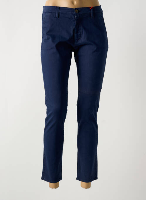 Pantalon slim albastru LA CIBLE ROUGE femeie