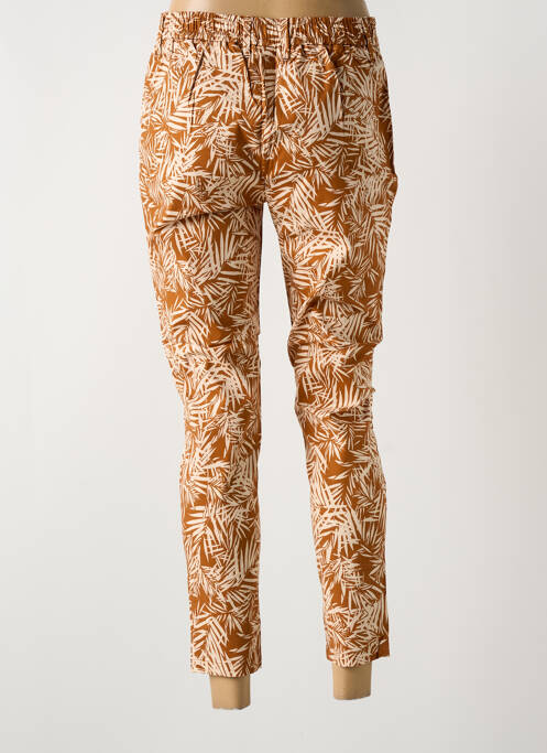 Pantalon chino maro LA CIBLE ROUGE femeie