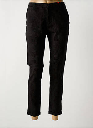 Pantalon 7/8 elasticitate mărime normală negru LA CIBLE ROUGE femeie