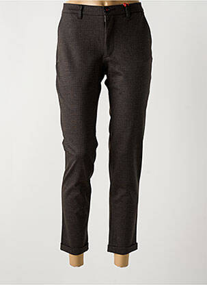 Pantalon 7/8 elasticitate mărime normală maro LA CIBLE ROUGE femeie