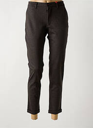 Pantalon 7/8 elasticitate mărime normală maro LA CIBLE ROUGE femme