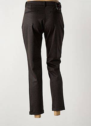 Pantalon 7/8 elasticitate mărime normală maro LA CIBLE ROUGE femeie