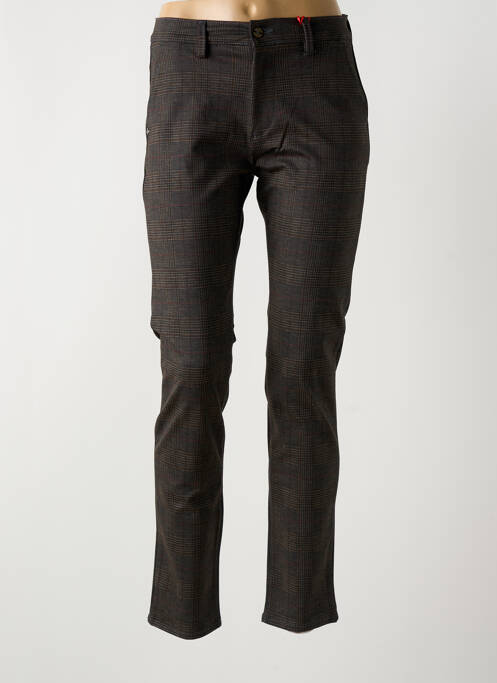 Pantalon chino maro LA CIBLE ROUGE femeie