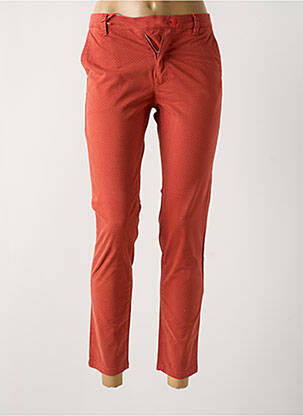 Pantalon chino portocaliu LA CIBLE ROUGE femeie