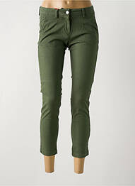 Pantalon 7/8 elasticitate mărime normală verde LA CIBLE ROUGE femme