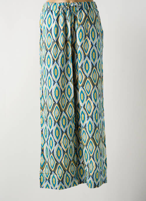 Pantalon larg albastru LA CIBLE ROUGE femeie