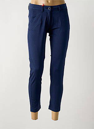 Pantalon 7/8 elasticitate mărime normală albastru LA CIBLE ROUGE femeie