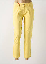Pantalon 7/8 elasticitate mărime normală galben LA CIBLE ROUGE femme