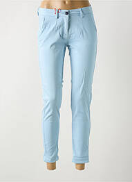 Pantalon 7/8 elasticitate mărime normală albastru LA CIBLE ROUGE femme