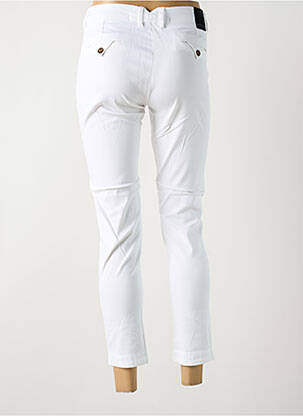 Pantalon 7/8 elasticitate mărime normală alb LA CIBLE ROUGE femeie