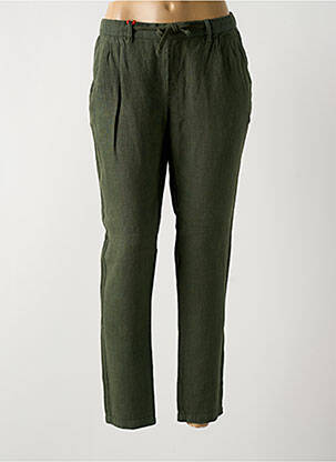 Pantalon chino mărime normală mărime normală verde LA CIBLE ROUGE femeie