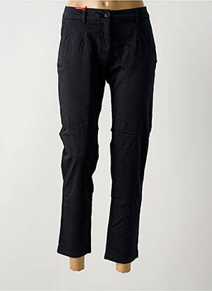 Pantalon 7/8 închidere cu fermoar sub clapetă cu nasturi negru LA CIBLE ROUGE femeie
