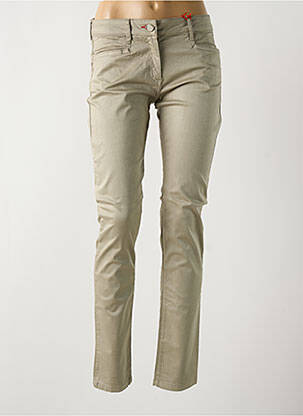 Pantalon slim verde LA CIBLE ROUGE femeie