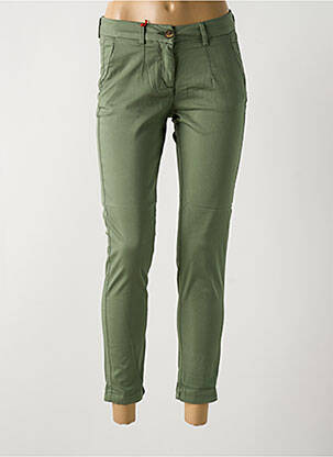 Pantalon 7/8 elasticitate mărime normală verde LA CIBLE ROUGE femeie