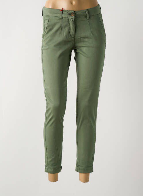 Pantalon 7/8 verde LA CIBLE ROUGE femeie