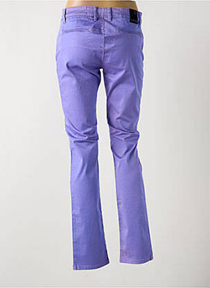 Pantalon slim țesătură poplin mărime normală violet LA CIBLE ROUGE femeie