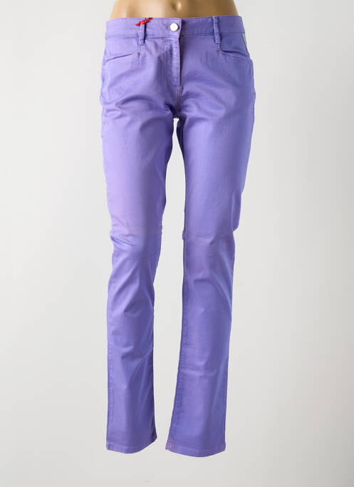 Pantalon slim violet LA CIBLE ROUGE femeie