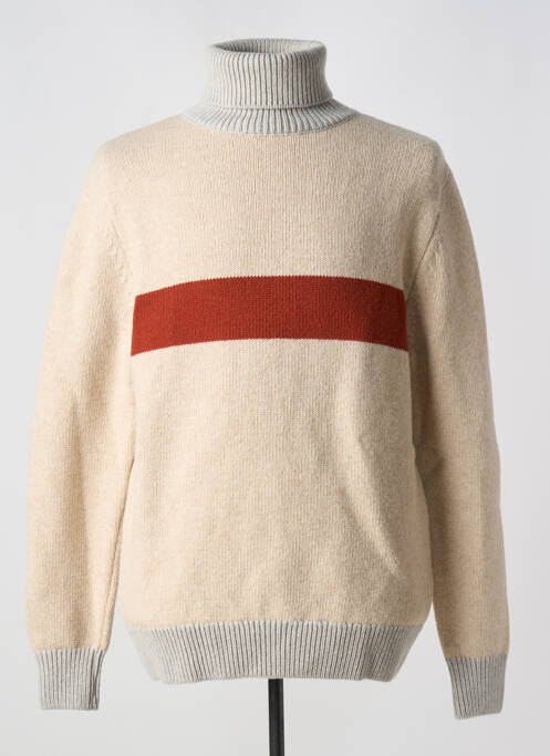 Pulover cu guler înalt bej OLOW bărbat