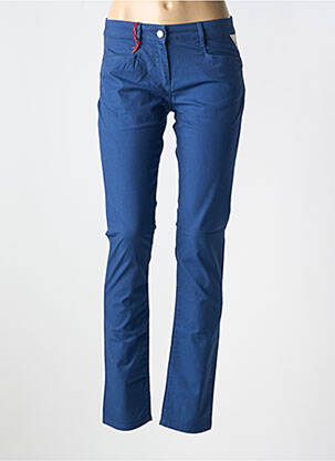 Pantalon slim buzunare albastru LA CIBLE ROUGE femeie