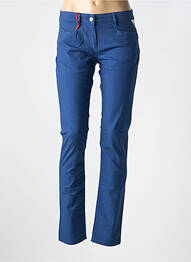 Pantalon slim buzunare albastru LA CIBLE ROUGE femme