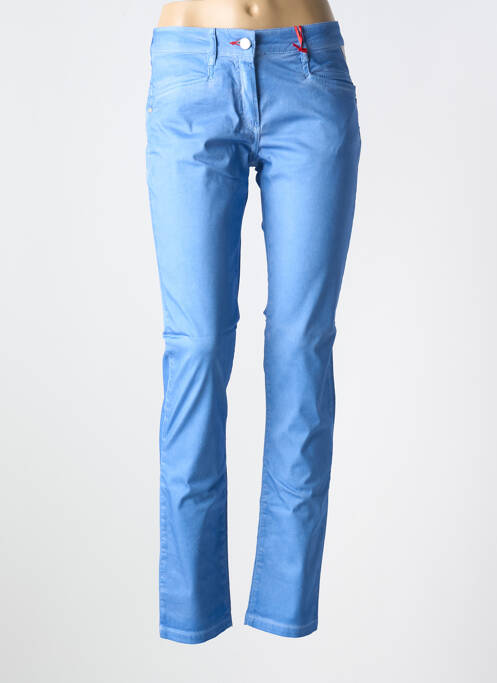Pantalon slim albastru LA CIBLE ROUGE femeie
