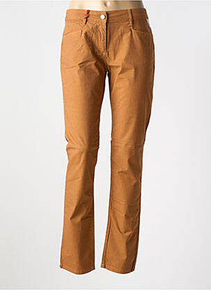 Pantalon slim buzunare portocalie LA CIBLE ROUGE femeie