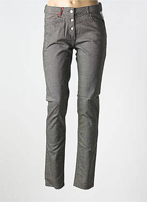 Pantalon slim buzunare gri LA CIBLE ROUGE femeie