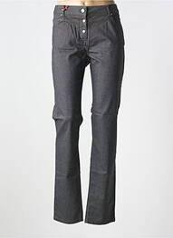 Pantalon slim buzunare gri LA CIBLE ROUGE femme
