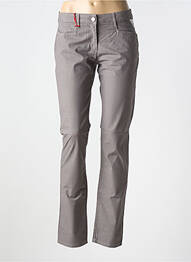 Pantalon slim buzunare gri LA CIBLE ROUGE femme