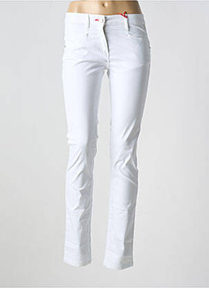 Pantalon slim buzunare alb LA CIBLE ROUGE femeie