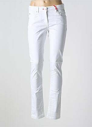 Pantalon slim buzunare alb LA CIBLE ROUGE femeie