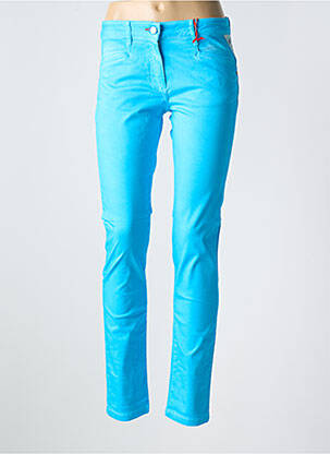 Pantalon slim buzunare albastru LA CIBLE ROUGE femeie