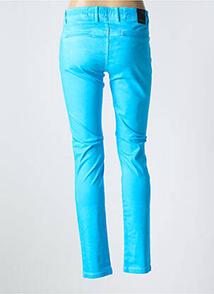 Pantalon slim buzunare albastru LA CIBLE ROUGE femeie