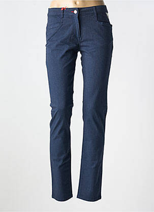 Pantalon slim buzunare albastru LA CIBLE ROUGE femeie