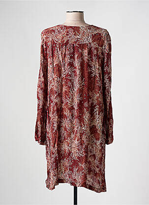 Rochie midi imprimeu floral mâneci lungi maro ESE O ESE femeie
