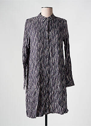 Rochie scurtă mâneci lungi mâneci lungi gri YERSE femeie