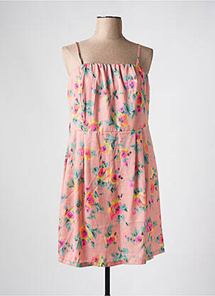 Rochie midi imprimeu floral roz LA FEE MARABOUTEE femeie