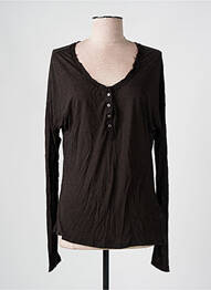 Tricou mâneci lungi mâneci lungi gri MAISON SCOTCH femme