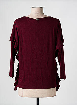 Tricou mâneci 3/4 mâneci 3/4 roșu PLEASE femeie